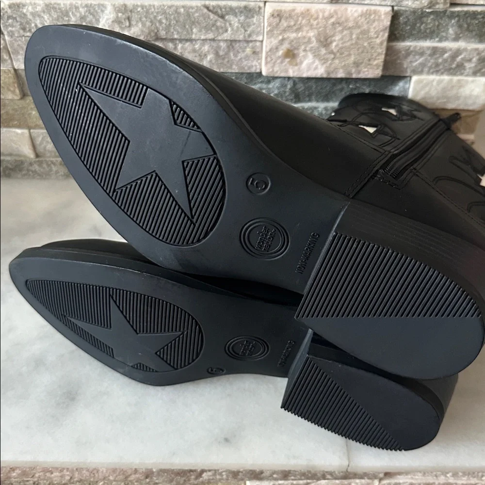 Wonder Nation Big Girls Star Western Cowgirl Boots Size 5
